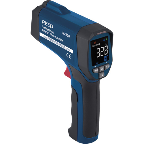 Professional Infrared Thermometer, -26 - 1472° F ( -32 - 800° C ), 30:1, Adjustable Emmissivity Superchem Industries