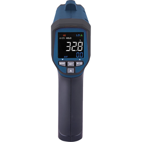 Professional Infrared Thermometer, -26 - 1472° F ( -32 - 800° C ), 30:1, Adjustable Emmissivity Superchem Industries