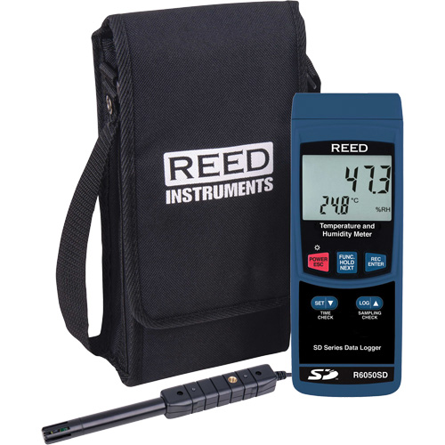 Data Logging Thermo-Hygrometer, 5% - 95% RH, 32° - 122° F ( 0° - 50°C ) Superchem Industries