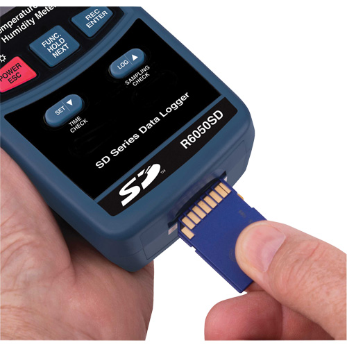 Data Logging Thermo-Hygrometer, 5% - 95% RH, 32° - 122° F ( 0° - 50°C ) Superchem Industries