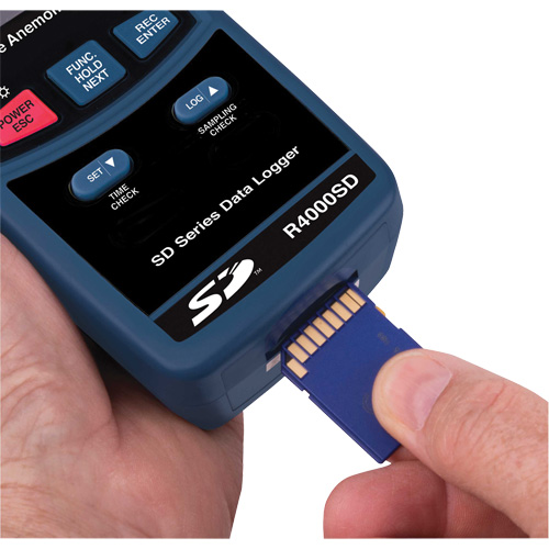 Thermo-Anemometer, Data Logging, 0.4 - 30 m/sec Air Velocity Range Superchem Industries