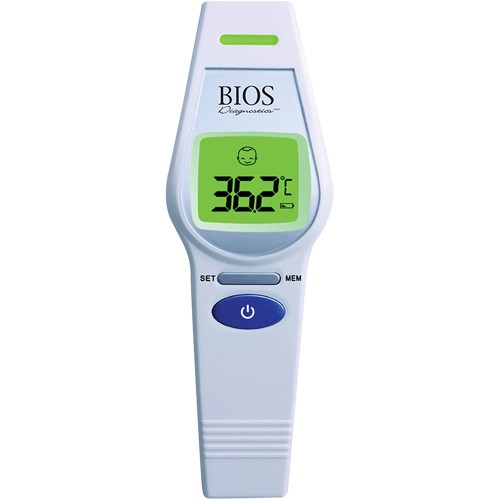 Non-Contact Forehead Thermometer, 0°C - 100.0°C (32.0°F - 212.0°F), Fixed Emmissivity Superchem Industries