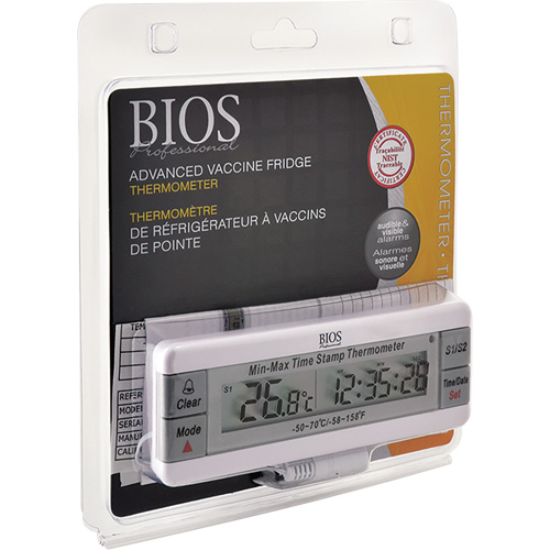 Vaccine Thermometer, Contact, Digital, -50-70°F (-58-158°C) Superchem Industries