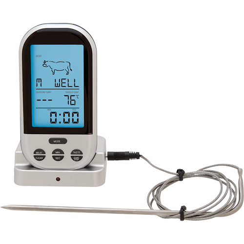 Wireless Meat & Poultry Thermometer, Contact, Digital, 32-482°F (0-250°C) Superchem Industries