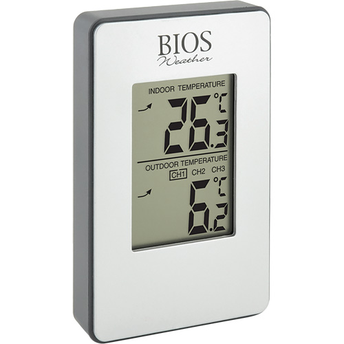 Indoor/Outdoor Wireless Thermometer, Non-Contact, Analogue, 31-158°F (-35-70°C) Superchem Industries