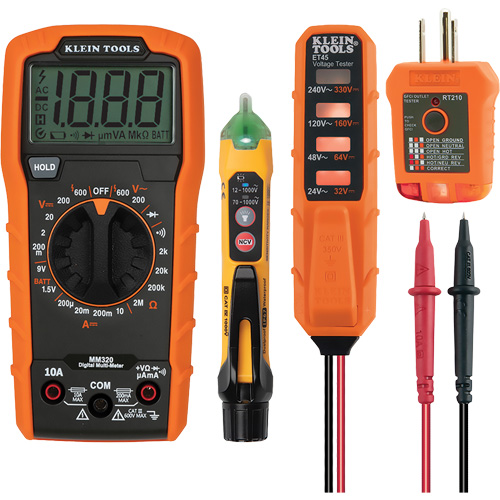 Trousse dessai &eacute;lectrique avec multim&egrave;tre num&eacute;rique Superchem Industries