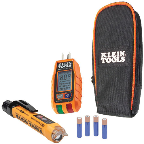 Premium Non-Contact Voltage and GFCI Receptacle Electrical Test Kit Superchem Industries
