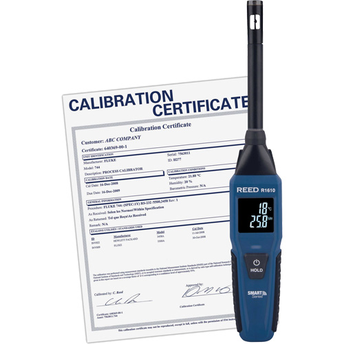 Bluetooth Smart Series Thermo-Hygrometer with Calibration Certificate, 0% - 100% RH, -4°- 140° F ( -20° - 60° C ) Superchem Industries
