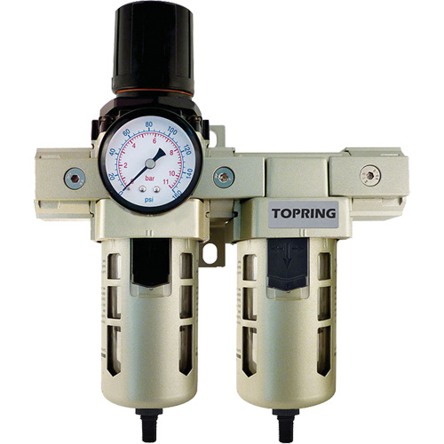 Airflo 400 Filter, Regulator & Coalescing Filter, 1/2" NPT, 150 PSI, 1.5 fl. Oz. Capacity Superchem Industries