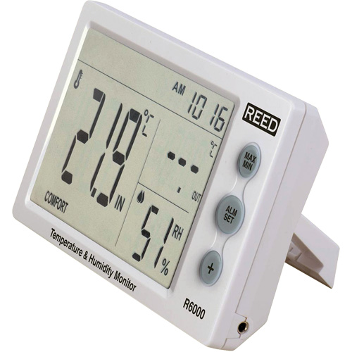 Moniteur de temp&eacute;rature et humidit&eacute;, 20% - 95% HR Superchem Industries