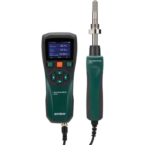 Dew Point Meter, 0 - 100% Moisture Range, 14°- 140° F ( -10° - 60° C ) Temperature Range Superchem Industries
