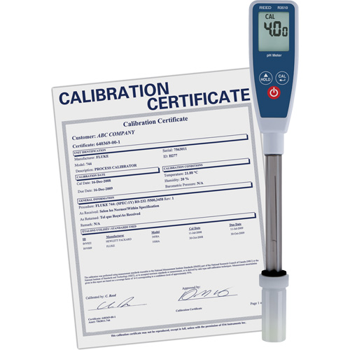 Long Stem pH Meter with Traceable Certificate Superchem Industries