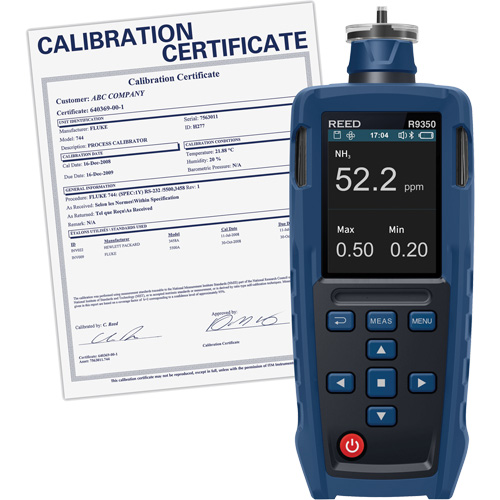 Gas Detector with Traceable Calibration Certificate Superchem Industries