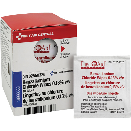 Lingettes de recharge SmartCompliance au chlorure de benzalkonium 0,13?% v/v, Serviette, Antiseptique Superchem Industries