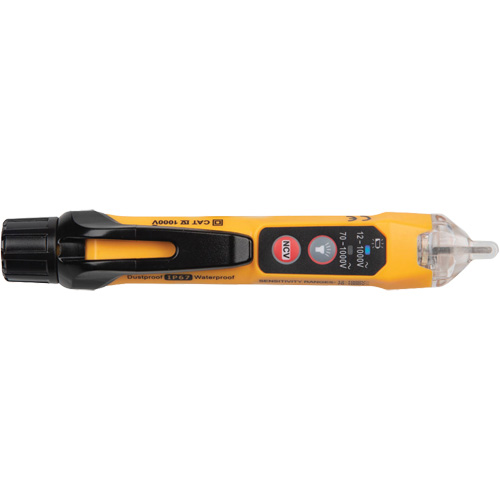 Testeur de tension sans contact &agrave; double plage avec lampe de poche, 12 V c.a. - 1000 V c.a./70 V c.a. - 1000 V c.a., Alerte Lumi&egrave;re & son Superchem Industries
