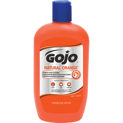 Nettoyant &agrave; mains Natural Orange, Pierre ponce, 414 ml, Bouteille, Agrumes/Orange Superchem Industries