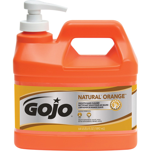 Nettoyant &agrave; mains Natural Orange, Cr&egrave;me, 1,89 L, Bouteille &agrave; pompe, Agrumes/Orange Superchem Industries