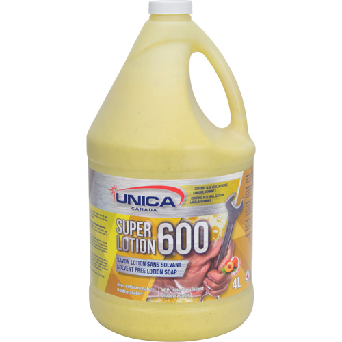 Savon antiseptique Super 600, Pierre ponce, 4 L, Bouteille, P&ecirc;che Superchem Industries