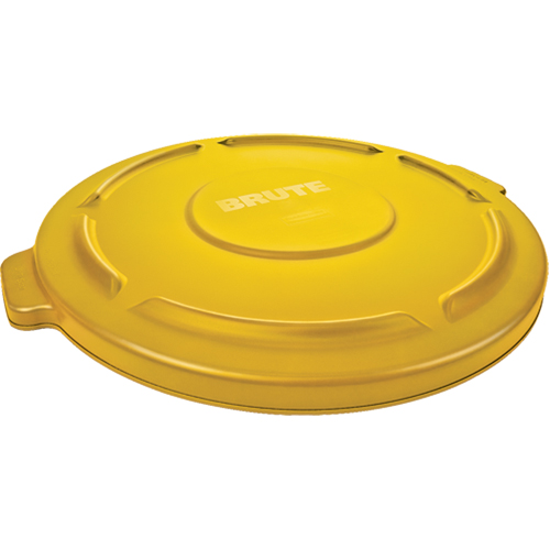Round Brute&reg; Tops, Flat Lid, Plastic/Polyethylene, Fits Container Size: 22" Dia. Superchem Industries