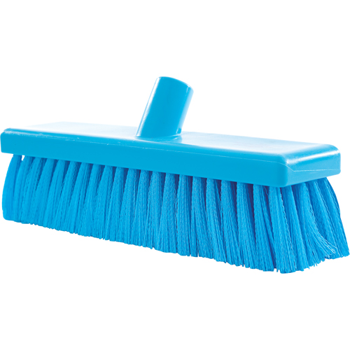 General Purpose Floor Brooms, Medium Bristles, 18", Polyester, Blue Superchem Industries
