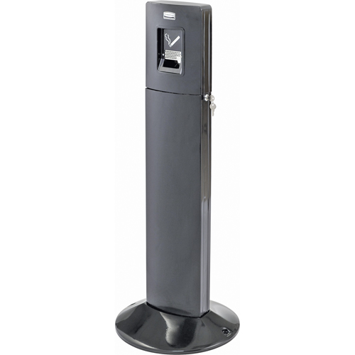Stations pour fumeurs metropolitan, Sur pied, Acier inoxydable, Capacit&eacute; 1,6 gal. US, Hauteur 42-4/5" Superchem Industries
