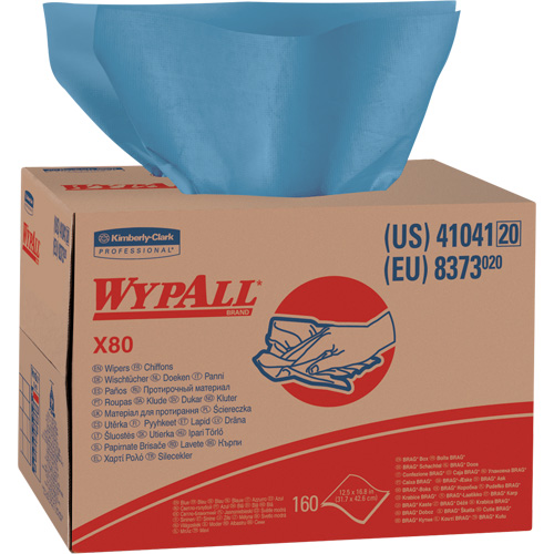Chiffons X80, Robuste, 16-4/5" lo x 11" la Superchem Industries