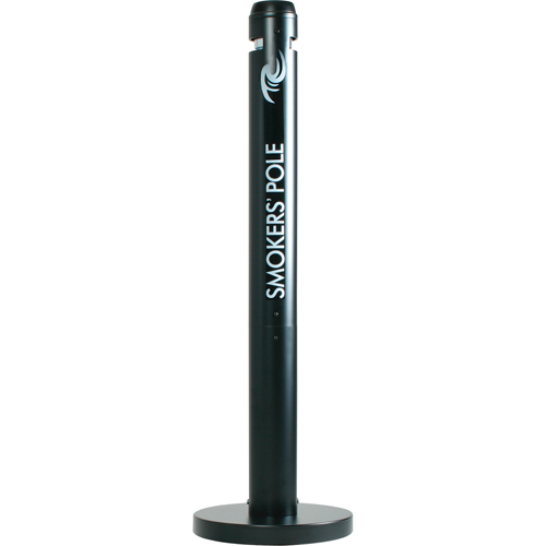 Cendriers Smokers' Pole, Sur pied, Aluminium, Hauteur 41" Superchem Industries