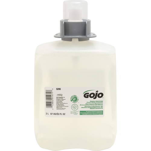 Savon pour les mains certifi&eacute; vert FMX-20, Mousse, 2 L, Sans parfum Superchem Industries