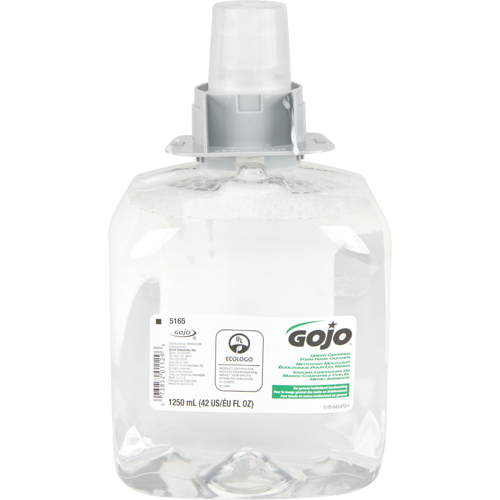 TFX Green Certified Hand Soap, Foam, 1250 ml, Unscented Superchem Industries