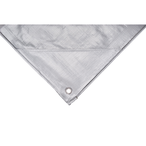 B&acirc;che, Super robuste, Argent, 10' x 8' x 12 mils Superchem Industries