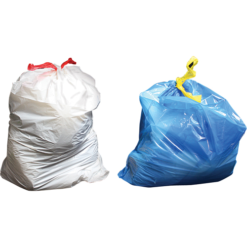 Sacs &agrave; d&eacute;chets Sure-Tie, Fort, 33" la x 38" lo, 0,9 mils, Transparent, Capacit&eacute; 121,13 L (32 gal.) Superchem Industries