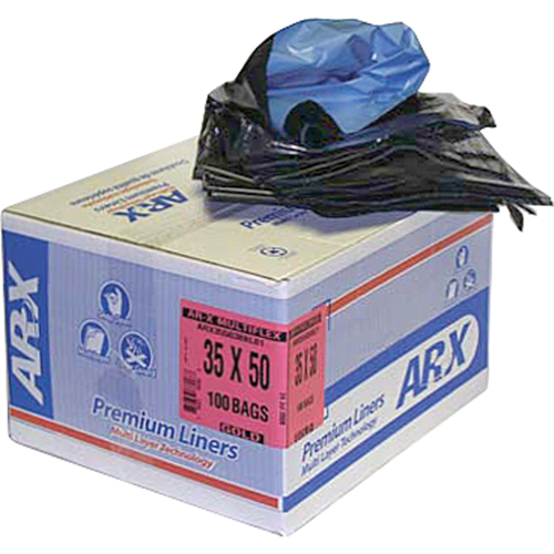 Sacs Premium, 3T-Fort, 30" la x 38" lo, Noir Superchem Industries