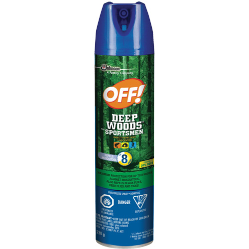 OFF! Deep Woods&reg; Sportsmen Insect Repellent, 30% DEET, Aerosol, 230 g Superchem Industries