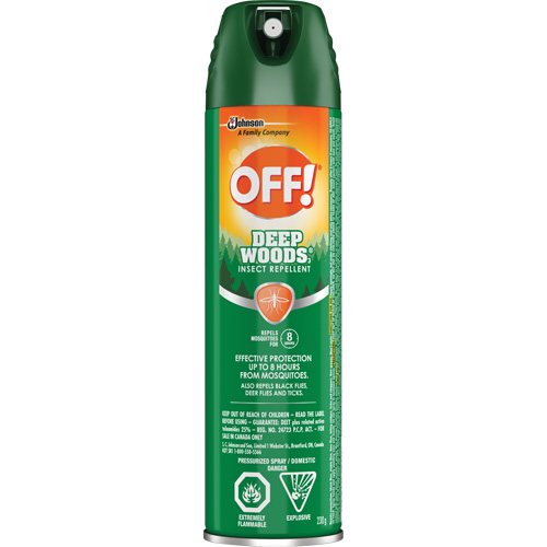 OFF! Deep Woods&reg; Insect Repellent, 25% DEET, Aerosol, 230 g Superchem Industries