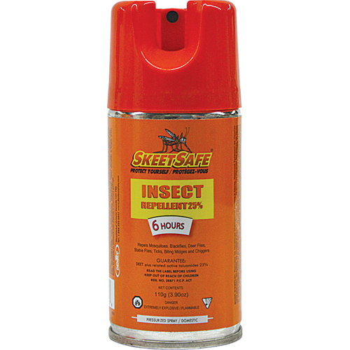 SkeetSafe&reg; Insect Repellent, 25% DEET, Aerosol, 3.9 oz. Superchem Industries