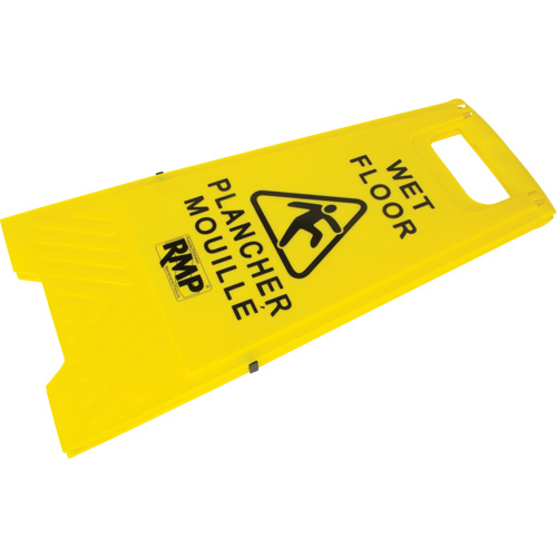 Safety Wet Floor Sign, Bilingual with Pictogram Superchem Industries