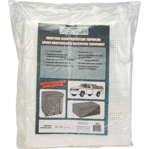 B&acirc;ches transparentes, 20' x 16' x 8 mils Superchem Industries