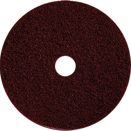 Floor Maintenance Pads, 17", Stripping, Brown Superchem Industries