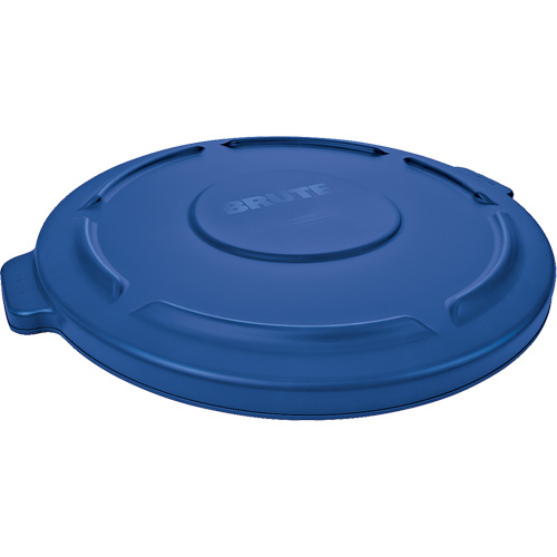 Couvercle rond pour poubelle Brute, Couvercle plat, Plastique, Convient aux contenants 22-1/4" dia. Superchem Industries