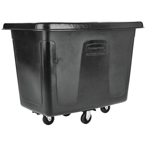 Bulk Cube Truck, Polyethylene, 42-13/16" L x 28" W x 33" H, 12 cu.ft. Volume, 400 lbs. Capacity Superchem Industries