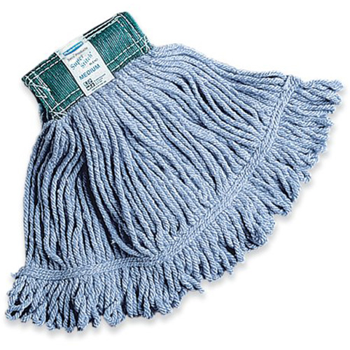 Super Stitch Wet Mop, Floor Finishing, Cotton/Yarn, 15.7 oz., Loop Style Superchem Industries