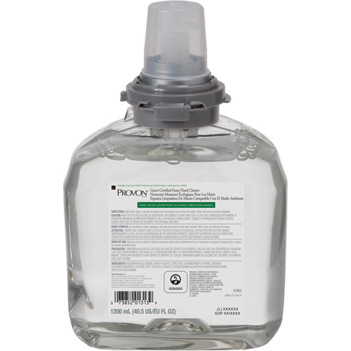 Green Certified Hand Soap for PROVON&reg; TFX Dispenser, Foam, 1200 ml, Scented Superchem Industries