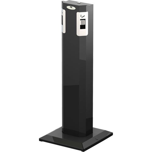Pedestal Ashtray, Free-Standing, Metal, 1.6 US gal. Capacity, 41-1/2" Height Superchem Industries