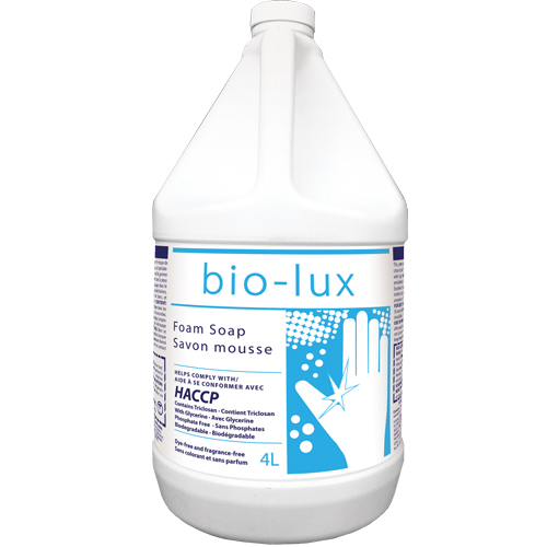 Savon antimicrobien Bio-Lux, Mousse, 4 L, Sans parfum Superchem Industries