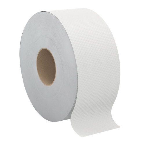 Pro Select Toilet Paper, Jumbo Roll, 2 Ply, 500' Length, White Superchem Industries