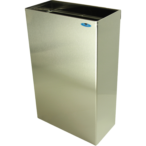 Wall Mounted Waste Receptacles, Stainless Steel, 11 US gal. Superchem Industries