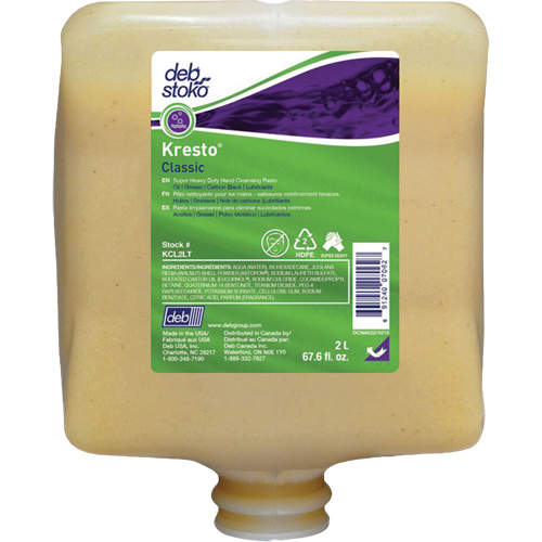 Nettoyant extra puissant pour les mains Kresto Classic, Pierre ponce, 2 L, Recharge, Parfum&eacute; Superchem Industries