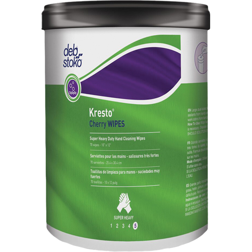 Lingettes Cherry Kresto, 70 lingettes, 10" x 12" Superchem Industries