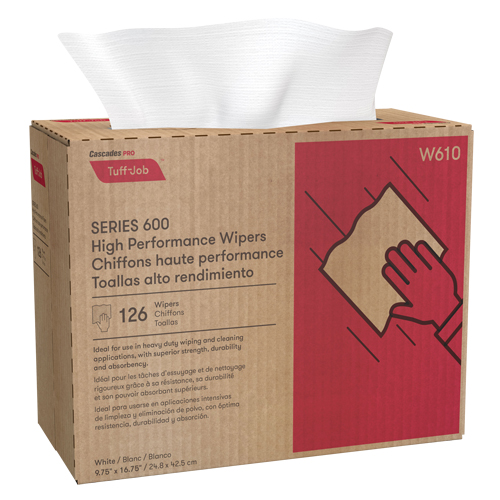 Chiffons enchev&ecirc;tr&eacute;s HP Pro Tuff-Job, Robuste, 16-3/4" lo x 9-3/4" la Superchem Industries