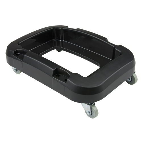 Recycling & Waste Receptacle Dolly, Polypropylene, Black, Fits: 17-1/4" x 12-1/2" Superchem Industries